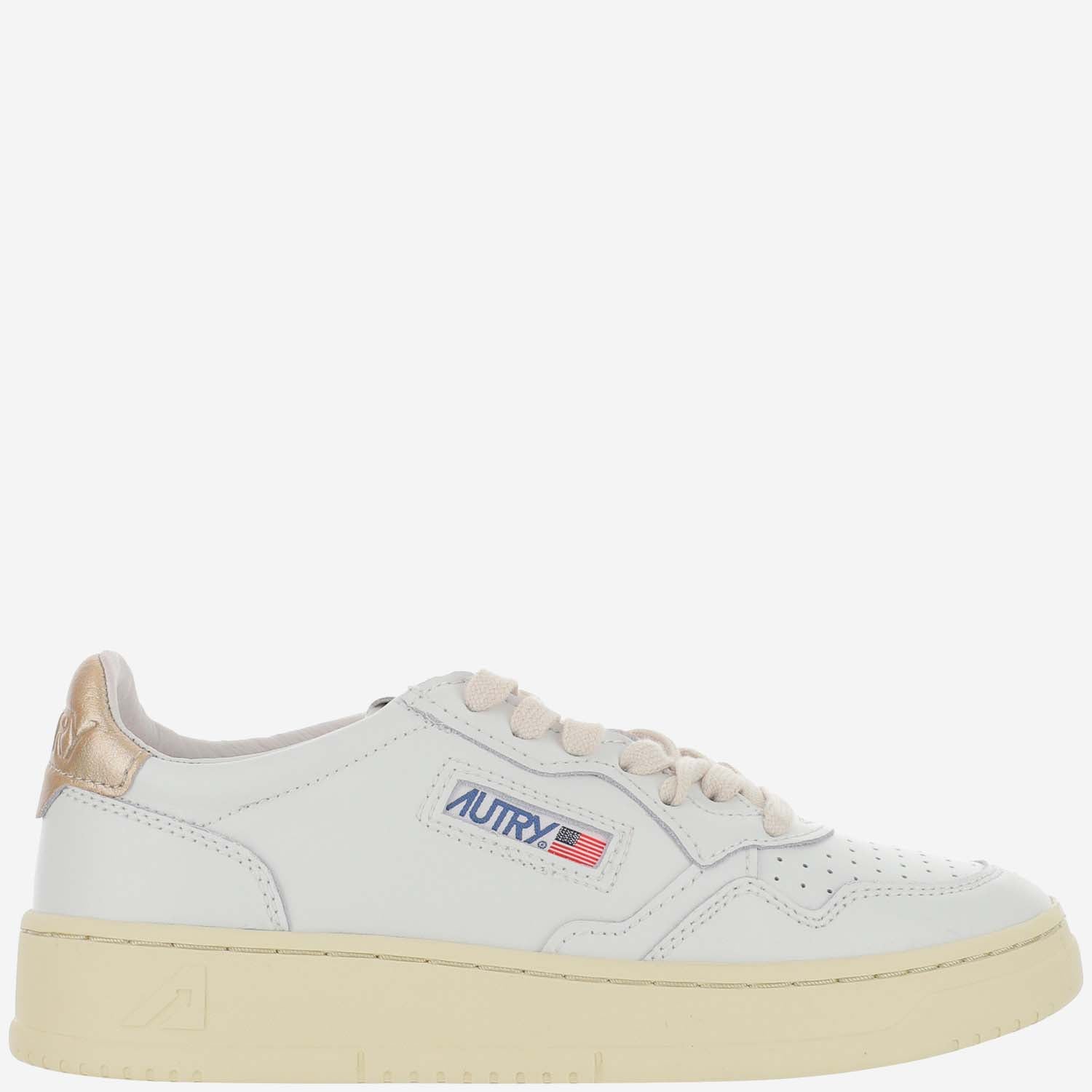 SNEAKERS MEDALIST LOW AULWLL06 LEATLEATWHTGOLD AUTRY 