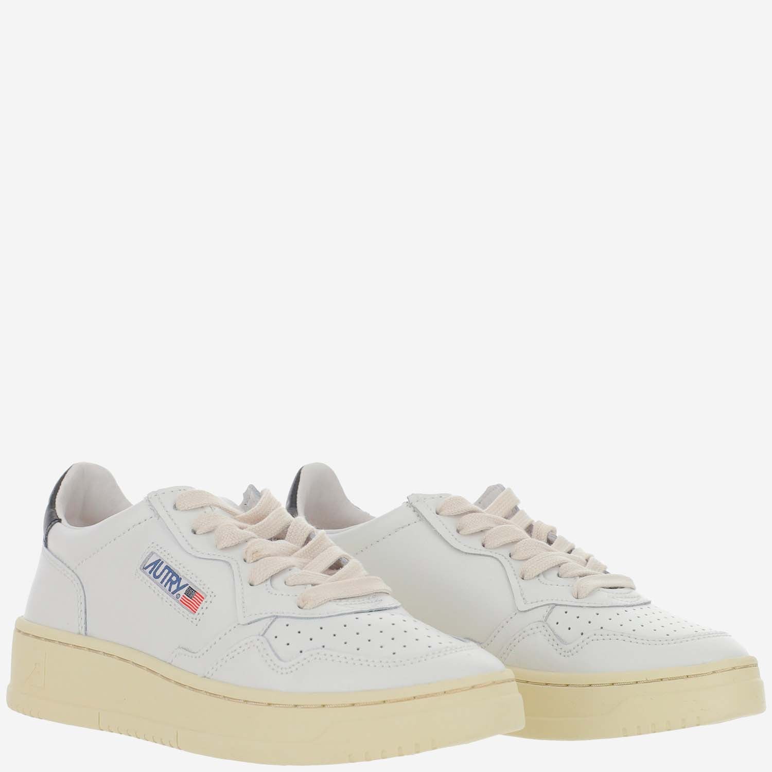 SNEAKERS MEDALIST LOW AULWLL22 LEATLEAT WHTBLACK AUTRY 