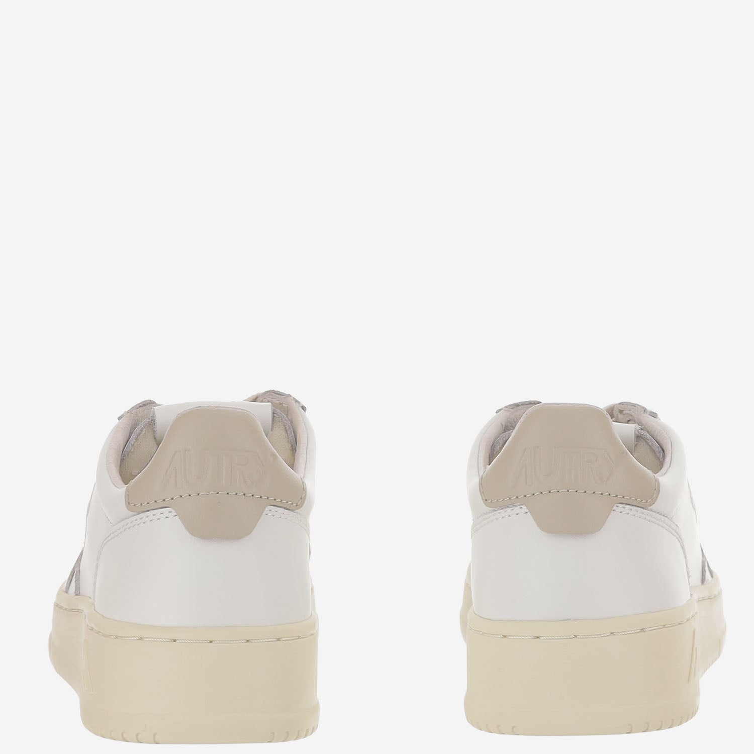 SNEAKERS MEDALIST LOW IN PELLE AULWLL27 LEATLEATWHTFEATHER AUTRY 
