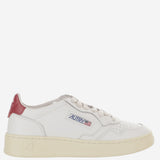 SNEAKERS MEDALIST LOW IN PELLE AULWLL33 LEATLEATWHTDEEPCLARET AUTRY 