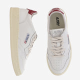 SNEAKERS MEDALIST LOW IN PELLE AULWLL33 LEATLEATWHTDEEPCLARET AUTRY 
