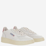 SNEAKERS MEDALIST LOW IN PELLE AULWLL33 LEATLEATWHTDEEPCLARET AUTRY 