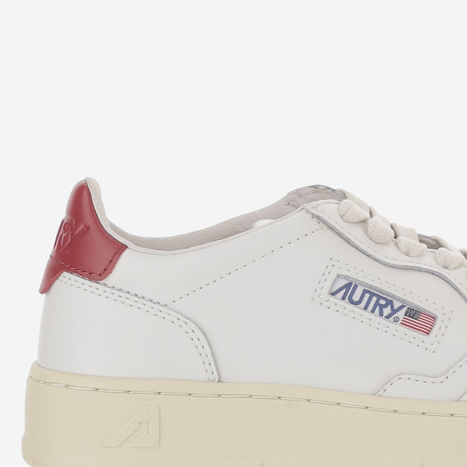 SNEAKERS MEDALIST LOW IN PELLE AULWLL33 LEATLEATWHTDEEPCLARET AUTRY 