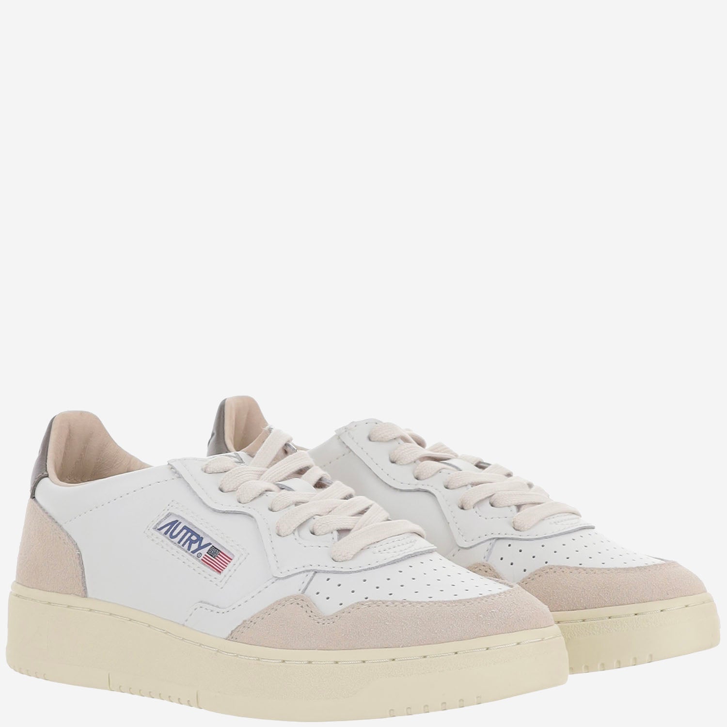 SNEAKERS MEDALIST LOW AULWLS01 LEATSUEDEWHTMOREL AUTRY 