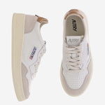 SNEAKERS MEDALIST LOW IN PELLE AULWLS16 LEATSUEDEWHTLION AUTRY 