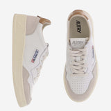 SNEAKERS MEDALIST LOW IN PELLE AULWLS16 LEATSUEDEWHTLION AUTRY 