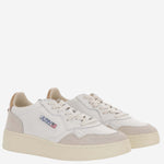 SNEAKERS MEDALIST LOW IN PELLE AULWLS16 LEATSUEDEWHTLION AUTRY 