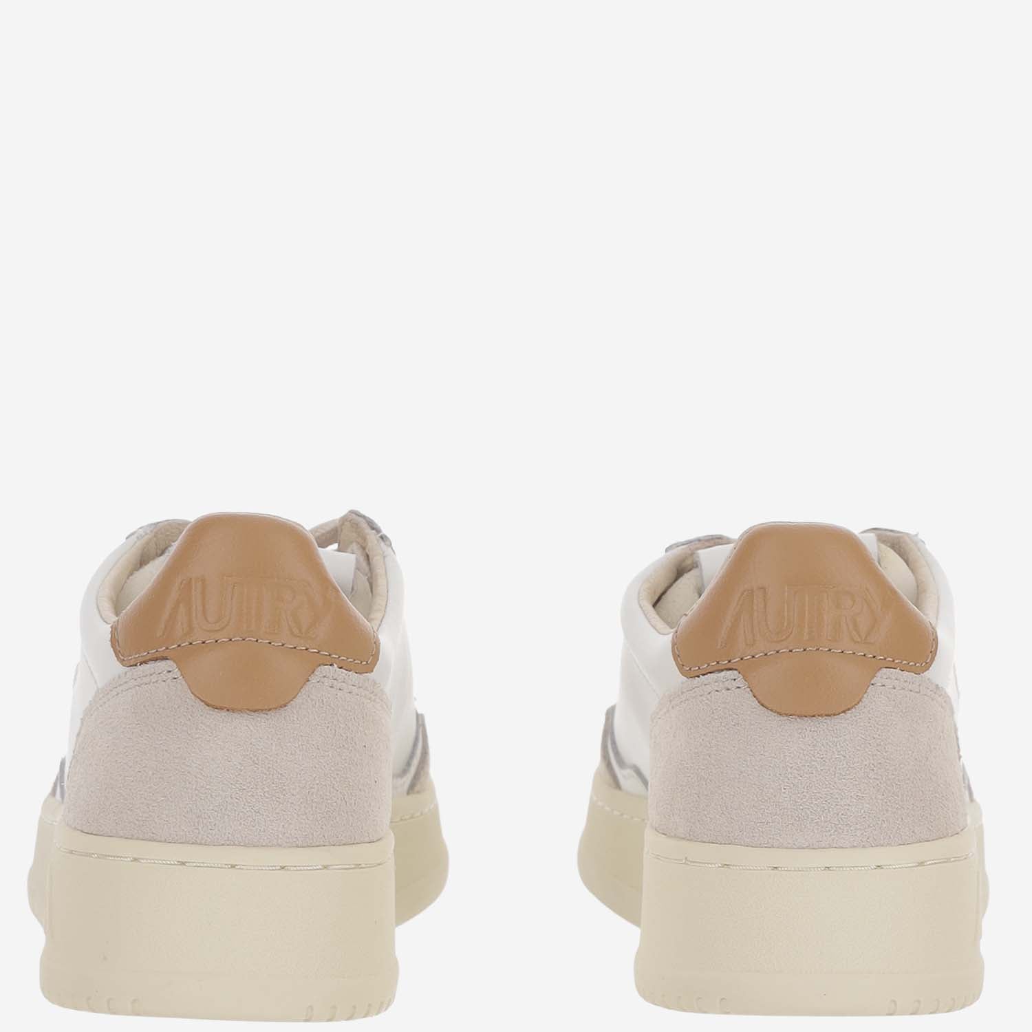 SNEAKERS MEDALIST LOW IN PELLE AULWLS16 LEATSUEDEWHTLION AUTRY 