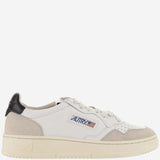SNEAKERS MEDALIST LOW IN PELLE AULWLS21 LEATSUEDE WHTBLK AUTRY 