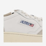 SNEAKERS MEDALIST LOW IN PELLE AULWLS21 LEATSUEDE WHTBLK AUTRY 