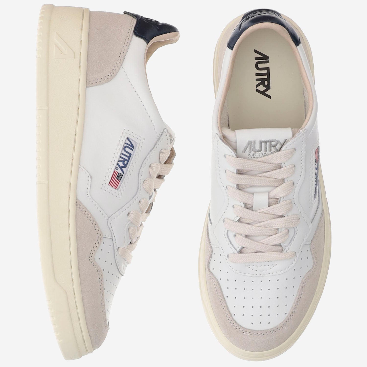SNEAKERS MEDALIST LOW AULMLS28 LEATSUEDEWHTBLUE AUTRY 