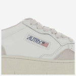 SNEAKERS MEDALIST LOW IN PELLE AULWLS37 LEATSUEDE WHTPOW AUTRY 