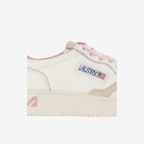 SNEAKERS MEDALIST LOW IN PELLE CON DETTAGLIO ANIMALIER AULWNZ01 ELESUEDEWHTLEOPRINT AUTRY 