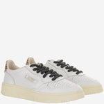 SNEAKERS MEDALIST LOW IN PELLE AULWOC02 LEAPOLACE WHITELEOPARD AUTRY 