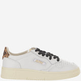 SNEAKERS MEDALIST LOW IN PELLE AULWOC02 LEAPOLACE WHITELEOPARD AUTRY 