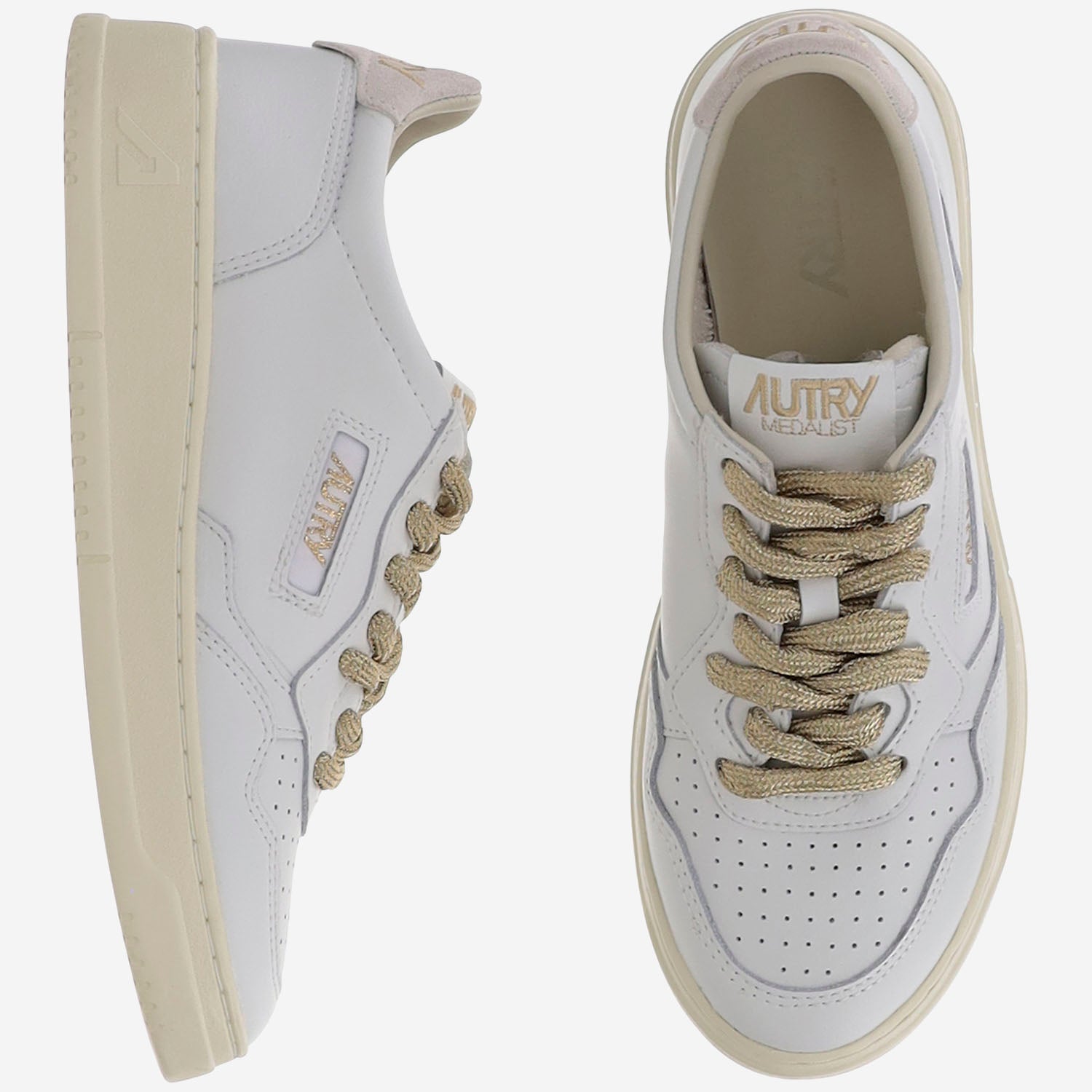 SNEAKERS MEDALIST LOW AULWSW01 LEATSWOLL WHTWHT AUTRY 