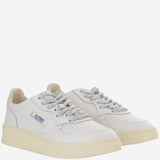 SNEAKERS MEDALIST LOW IN PELLE AULWSW03 LEATSWOLLWHTSILVER AUTRY 