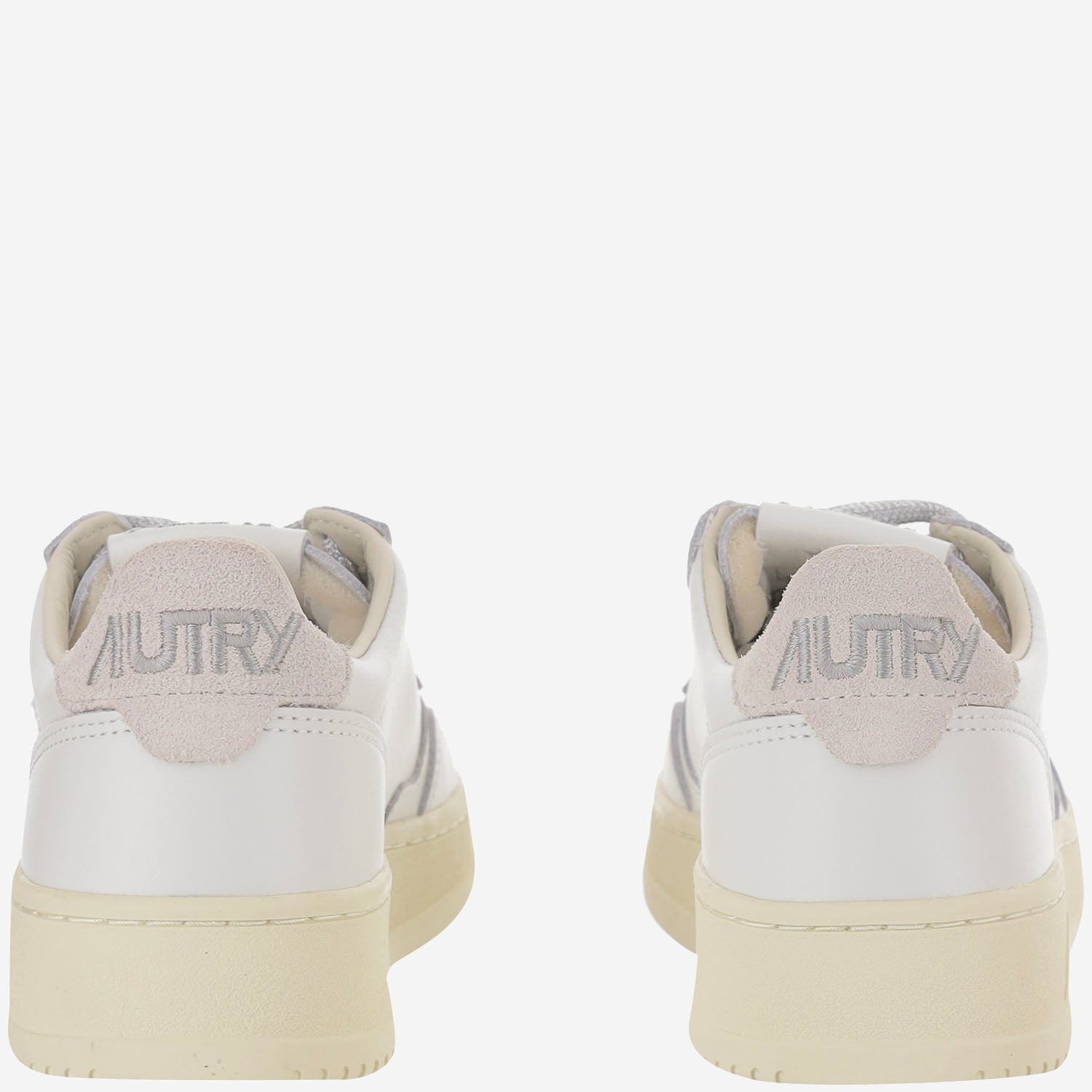SNEAKERS MEDALIST LOW IN PELLE AULWSW03 LEATSWOLLWHTSILVER AUTRY 