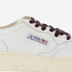 SNEAKERS MEDALIST LOW IN PELLE AULWVZ01 LEAVELVLOGO WHTFIG AUTRY 