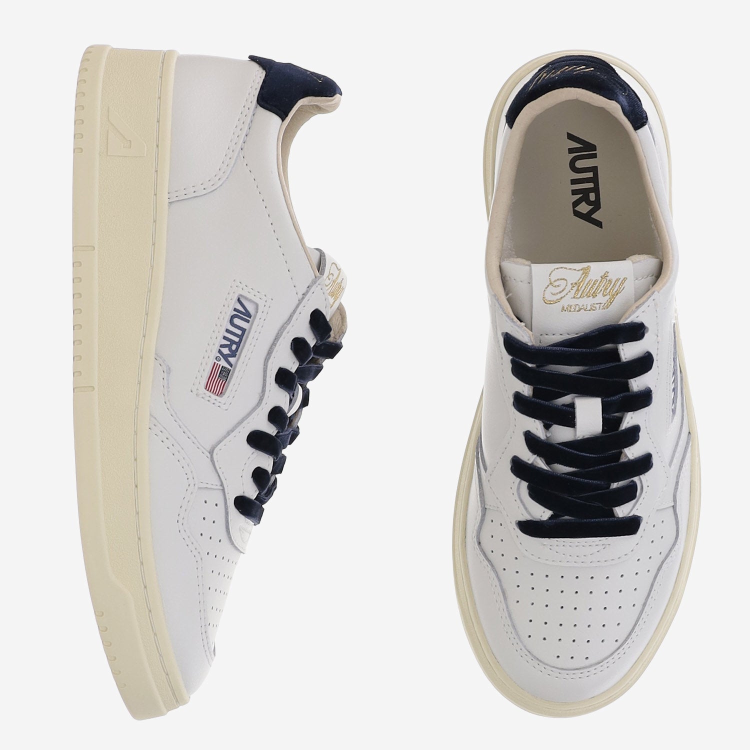 SNEAKERS MEDALIST LOW IN PELLE AULWVZ02 LEAVELVLOGOWHTSPACE AUTRY 
