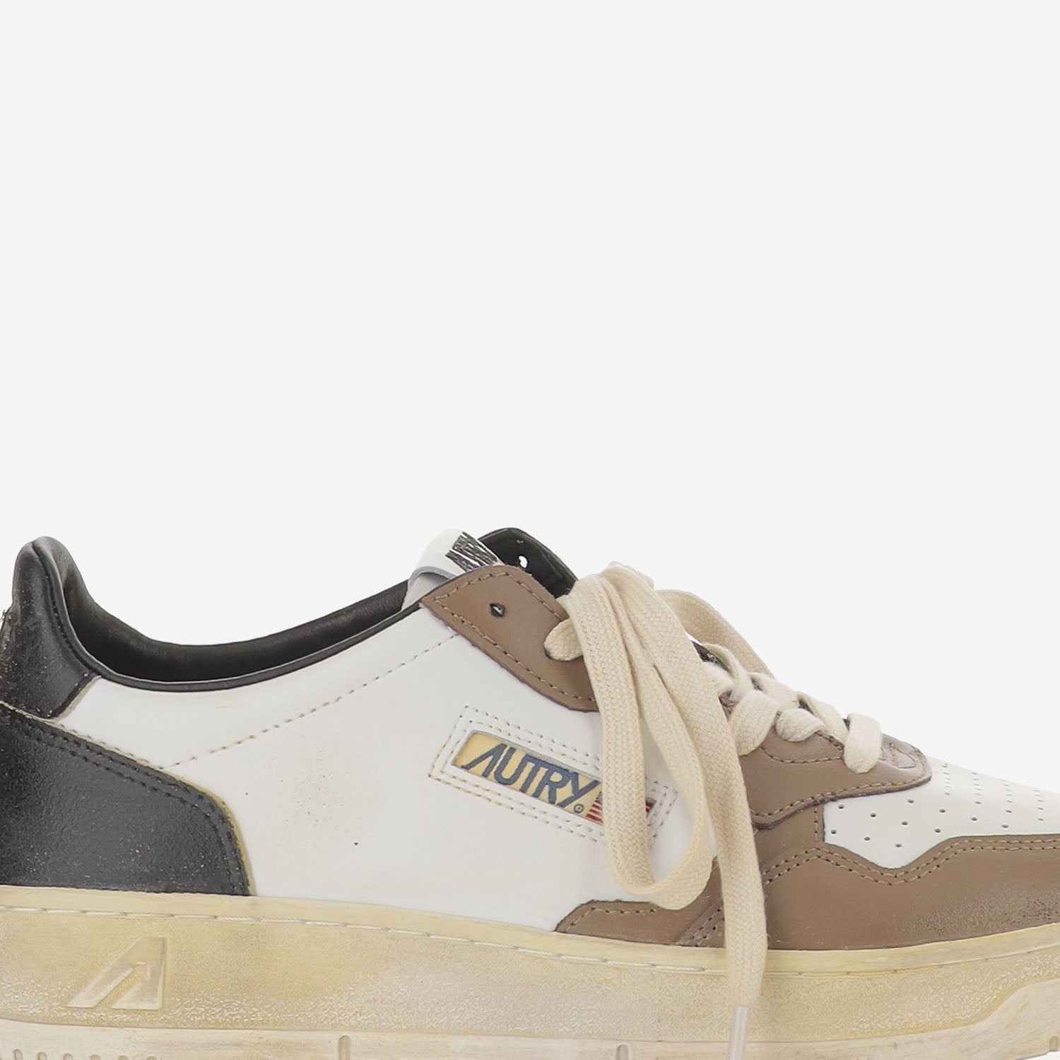 SNEAKERS SUPER VINTAGE IN PELLE AVLMSV60 LEATWHTMALTMAL AUTRY 