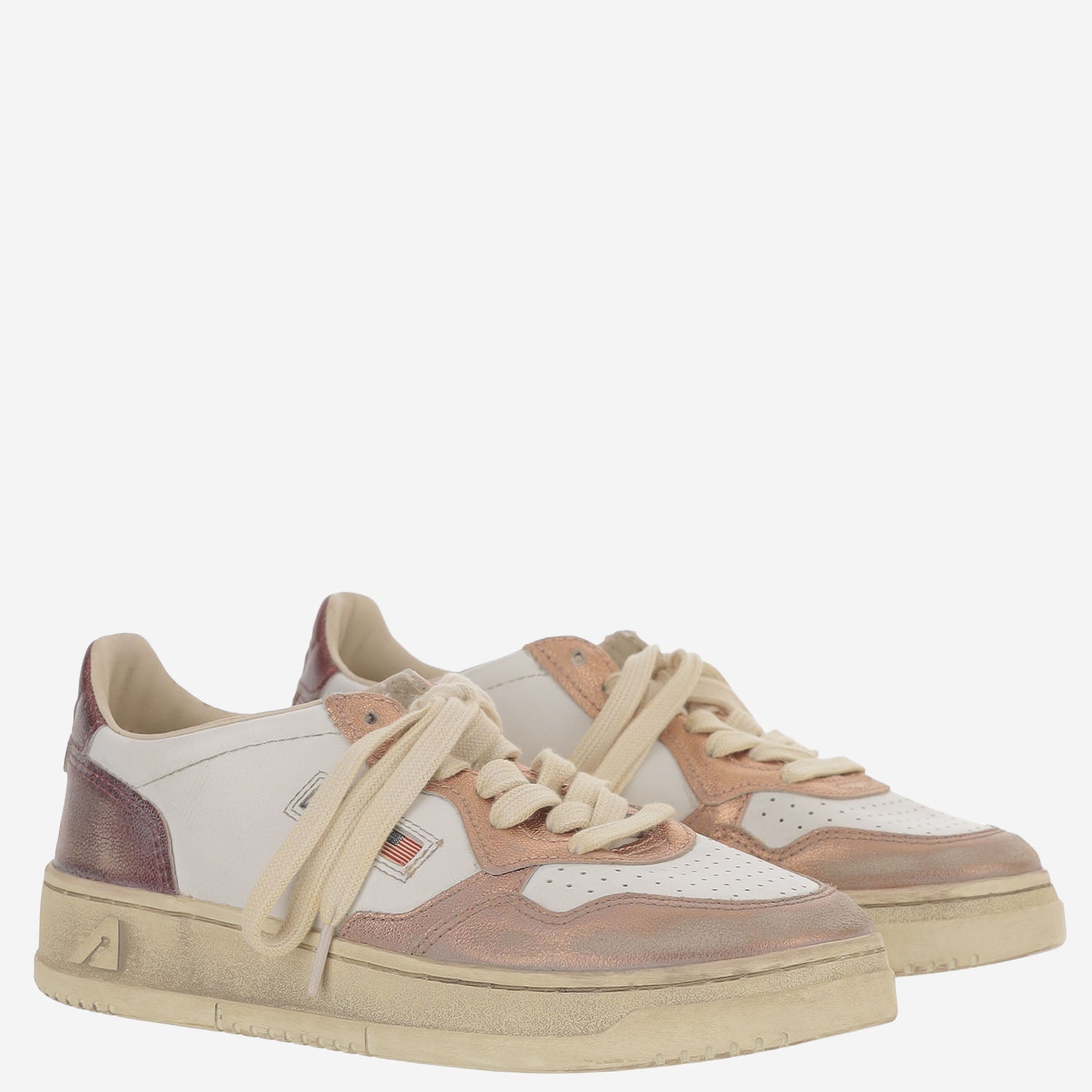 SNEAKERS LOW MEDALIST SUPER VINTAGE AVLWMT14 METALLEATRISUNJAS AUTRY 
