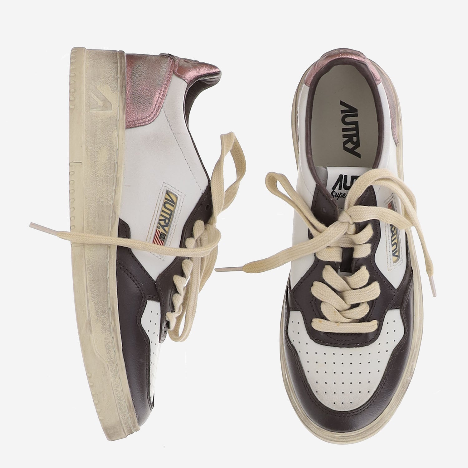 SNEAKERS LOW MEDALIST SUPER VINTAGE AVLWSV62 LEATWHTHOTFUDPEO AUTRY 