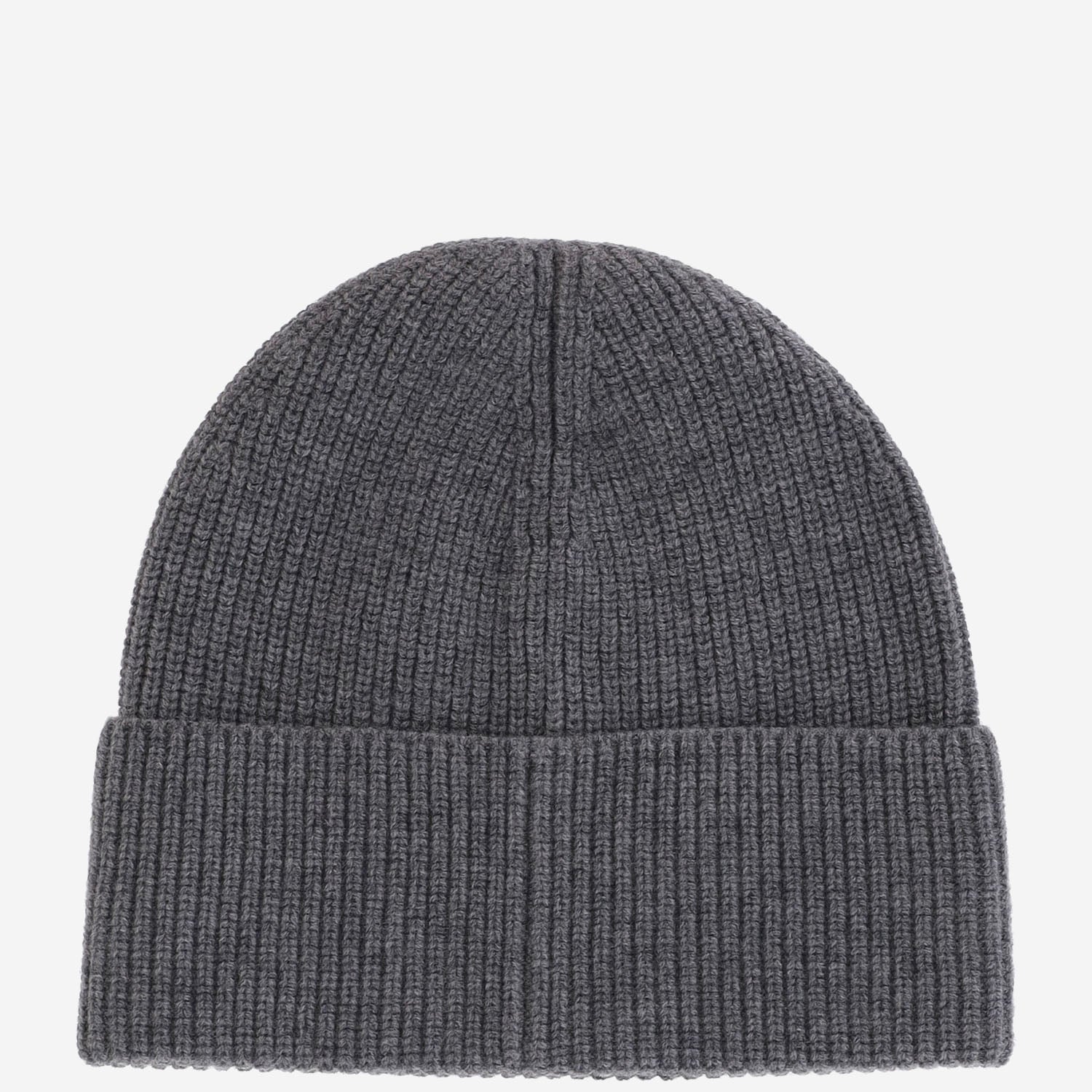 BEANIE IN LANA CON LOGO BEPU151D MELANGE AUTRY 