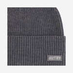 BEANIE IN LANA CON LOGO BEPU151D MELANGE AUTRY 