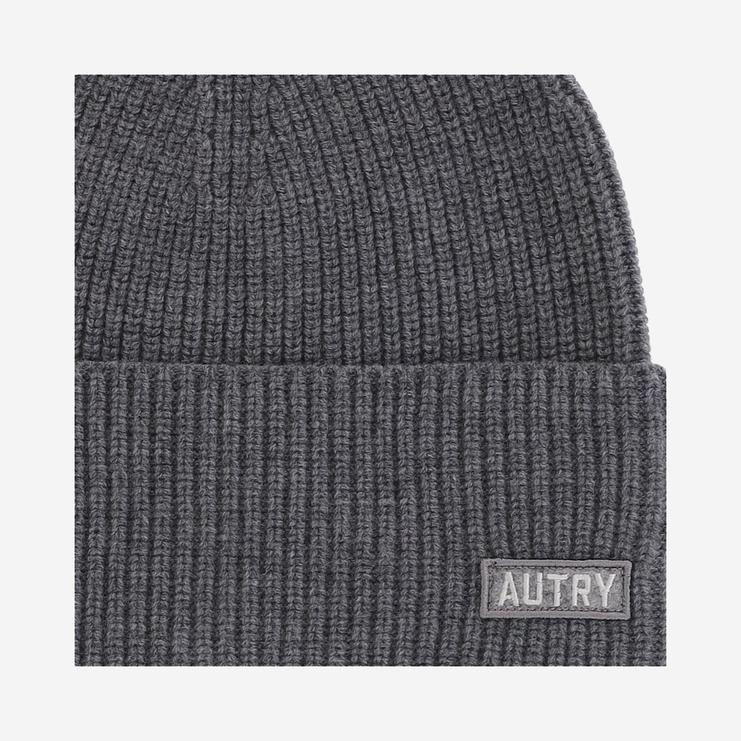 BEANIE IN LANA CON LOGO BEPU151D MELANGE AUTRY 