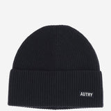 BEANIE IN LANA CON LOGO BEPU151L LAVAGNA AUTRY 