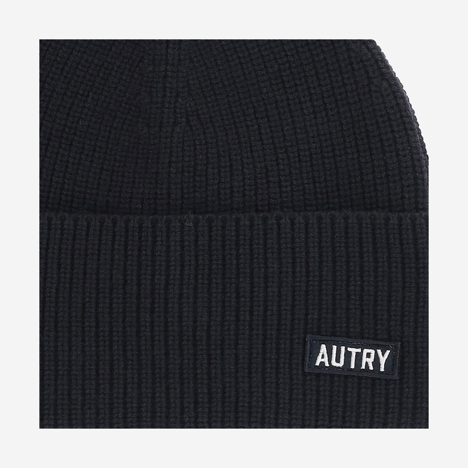 BEANIE IN LANA CON LOGO BEPU151L LAVAGNA AUTRY 