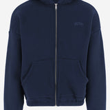 FELPA CON ZIP IN COTONE CON LOGO HIPX121T LUSTER AUTRY 
