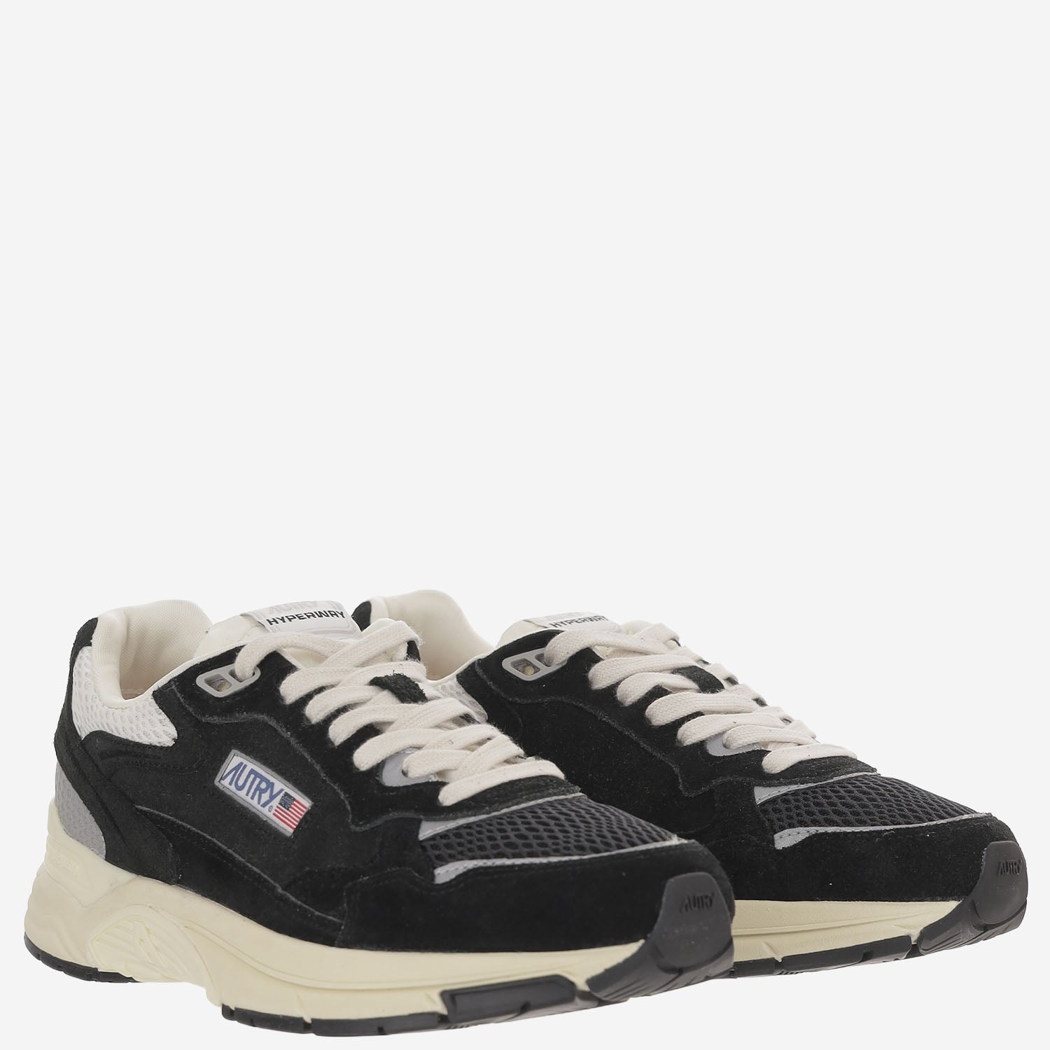SNEAKERS HYPERWAY HYLMUM23 SUEDEMESHBLACKSILV AUTRY 