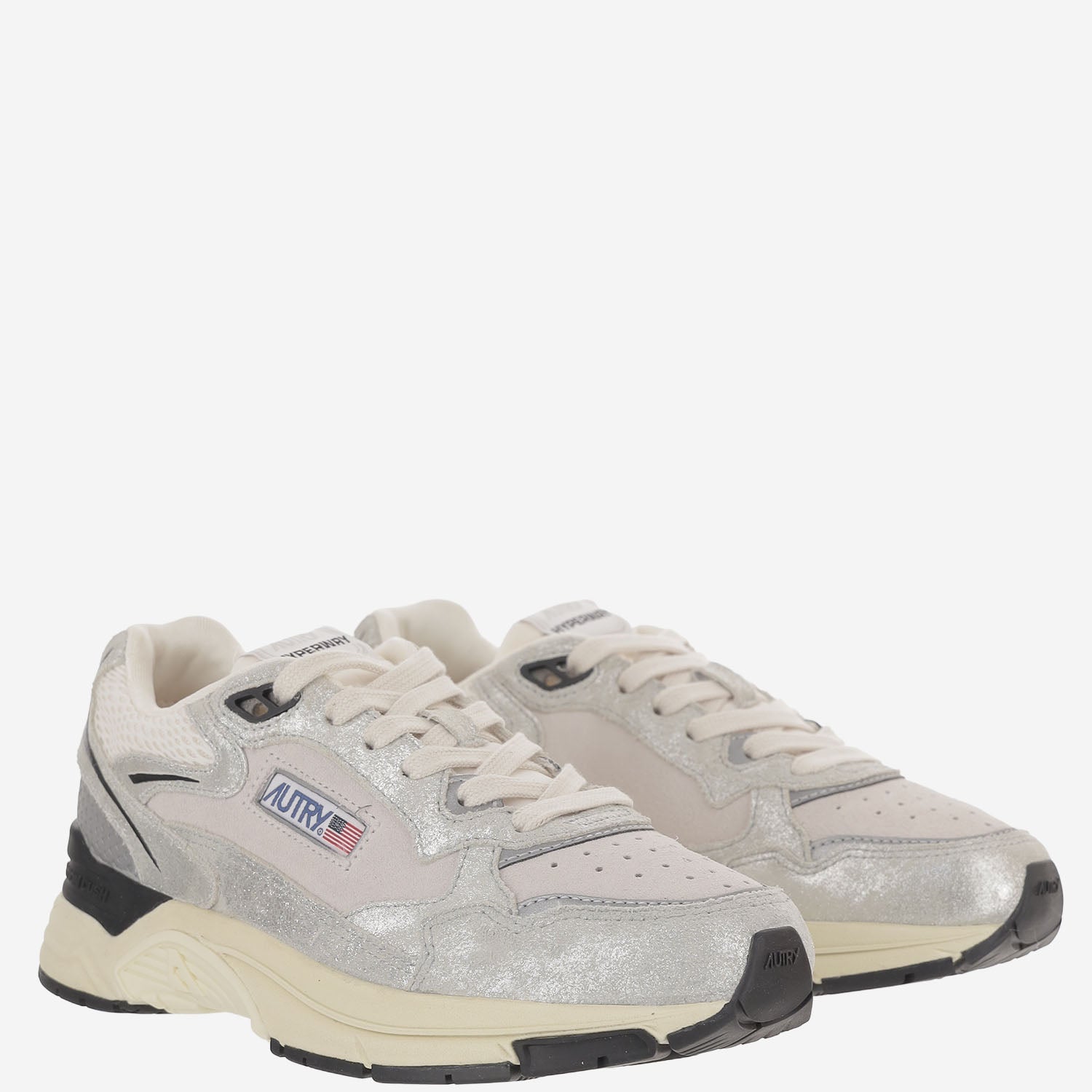 SNEAKERS HYPERWAY HYLWBF01 LAMSUEMESHSILVWHT AUTRY 