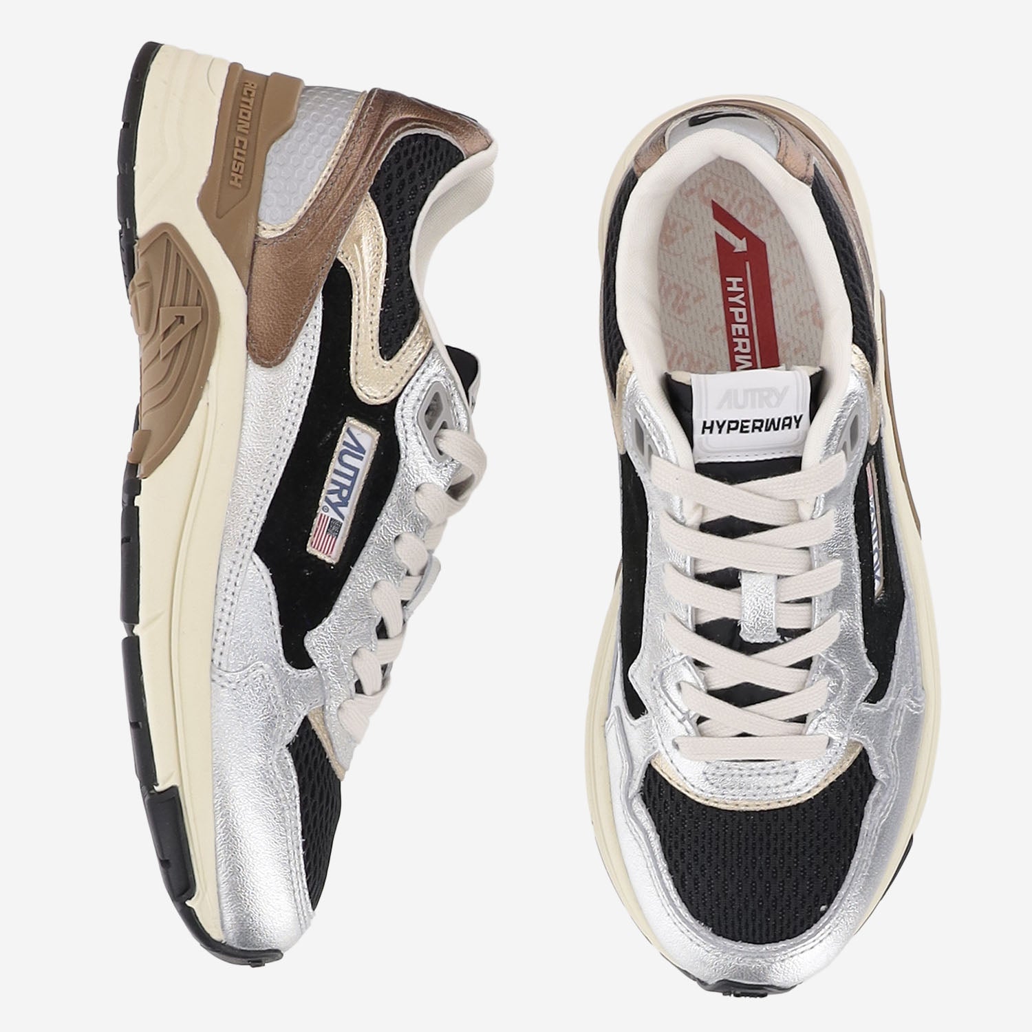 SNEAKERS HYPERWAY HYLWEM06 MLEASUMESHSILVBLK AUTRY 