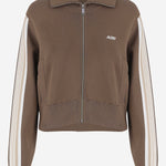 FELPA IN MISTO VISCOSA CON ZIP E BANDE LATERALI JAPW028Q OXIDE AUTRY 