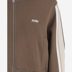 FELPA IN MISTO VISCOSA CON ZIP E BANDE LATERALI JAPW028Q OXIDE AUTRY 