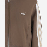 FELPA IN MISTO VISCOSA CON ZIP E BANDE LATERALI JAPW028Q OXIDE AUTRY 