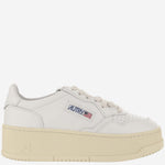 SNEAKERS MEDALIST PLATFORM LOW IN PELLE PTLWLL15 LEATWHT AUTRY 