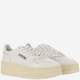 SNEAKERS MEDALIST PLATFORM LOW IN PELLE PTLWLL15 LEATWHT AUTRY 