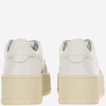 SNEAKERS MEDALIST PLATFORM LOW IN PELLE PTLWLL15 LEATWHT AUTRY 