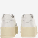 SNEAKERS MEDALIST PLATFORM LOW IN PELLE PTLWLL15 LEATWHT AUTRY 