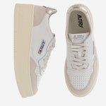 SNEAKERS MEDALIST PLATFORM LOW IN PELLE PTLWLS01 LEATSUEDEWHTPLAT AUTRY 