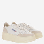 SNEAKERS MEDALIST PLATFORM LOW IN PELLE PTLWLS01 LEATSUEDEWHTPLAT AUTRY 