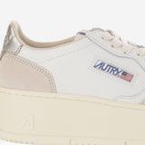 SNEAKERS MEDALIST PLATFORM LOW IN PELLE PTLWLS01 LEATSUEDEWHTPLAT AUTRY 