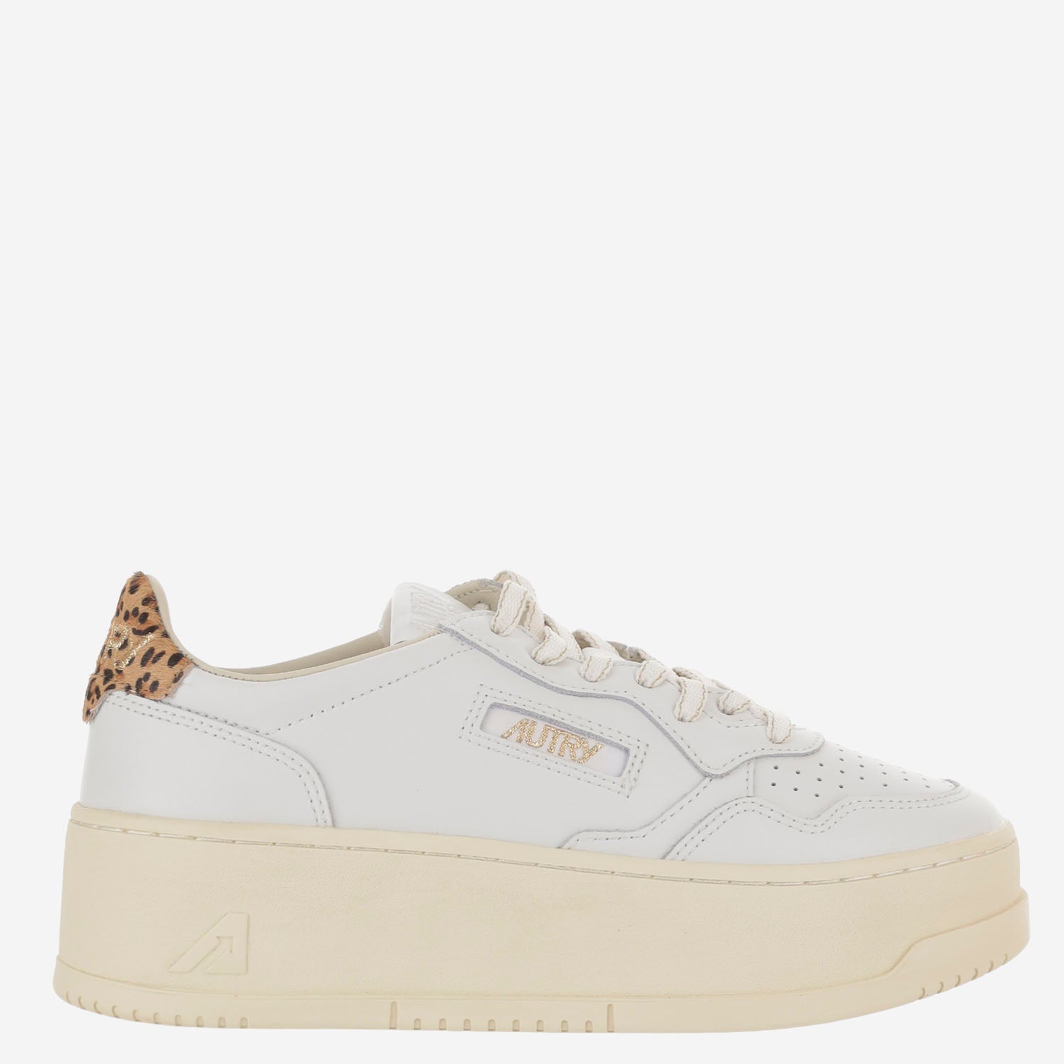 SNEAKERS MEDALIST PLATFORM PTLWVO01 LEATPONYSP WHTLEOP AUTRY 