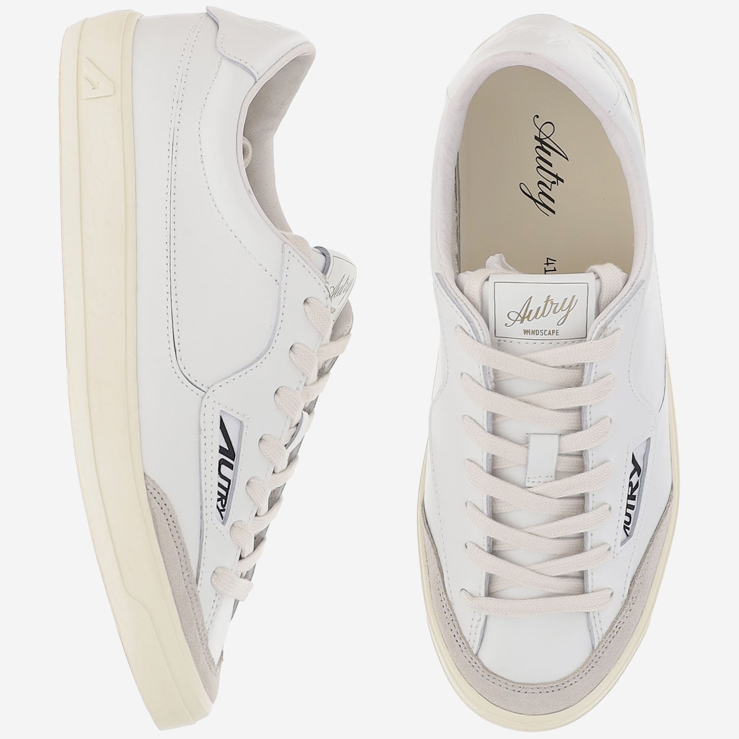SNEAKERS WINDSCAPE LOW SCLMUK01 LEATSUEWHTWHT AUTRY 