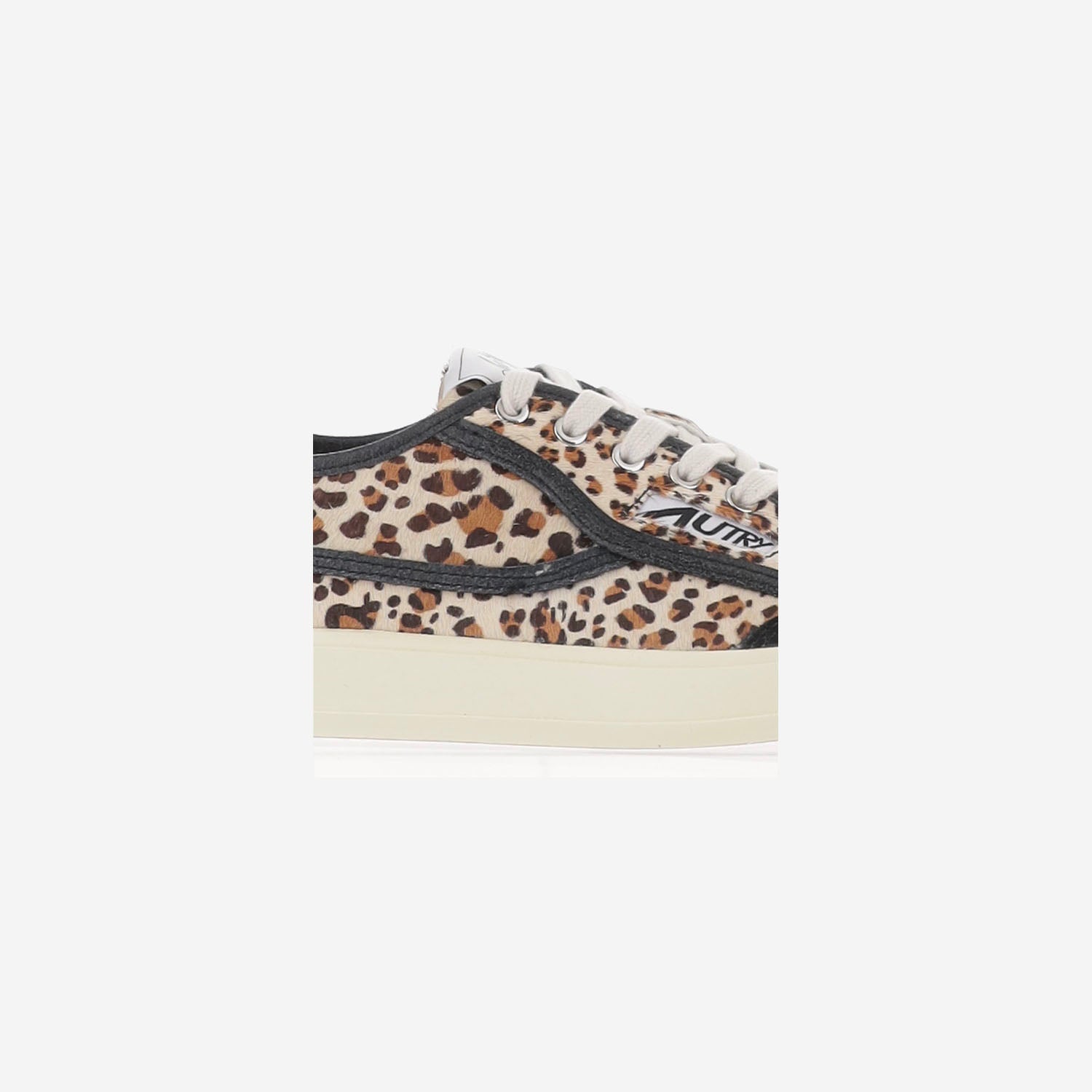 SNEAKERS WINDSCAPE LOW IN CAVALLINO CON MOTIVO ANIMALIER SCLWJL01 PONYCRACKLEOBLK AUTRY 