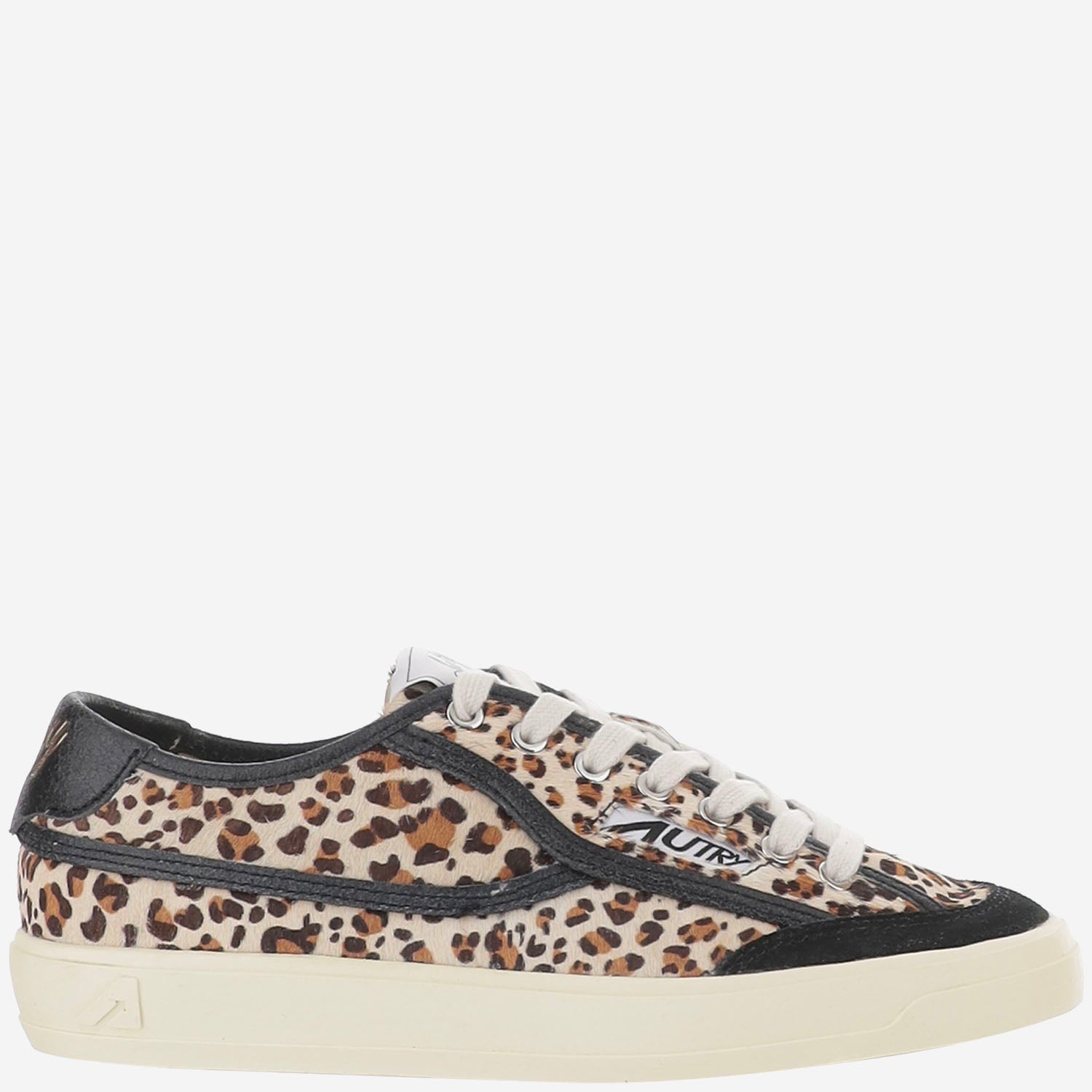 SNEAKERS WINDSCAPE LOW IN CAVALLINO CON MOTIVO ANIMALIER SCLWJL01 PONYCRACKLEOBLK AUTRY 